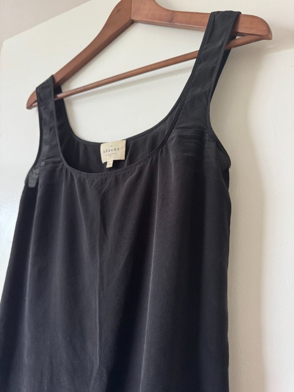 Sezane Silk Tess Top - Black - Picture 4 of 9